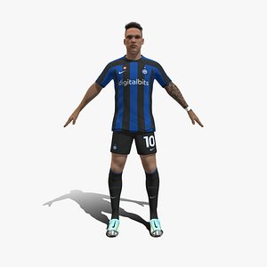 3D Rigged Lautaro Martinez Inter Milan 2023