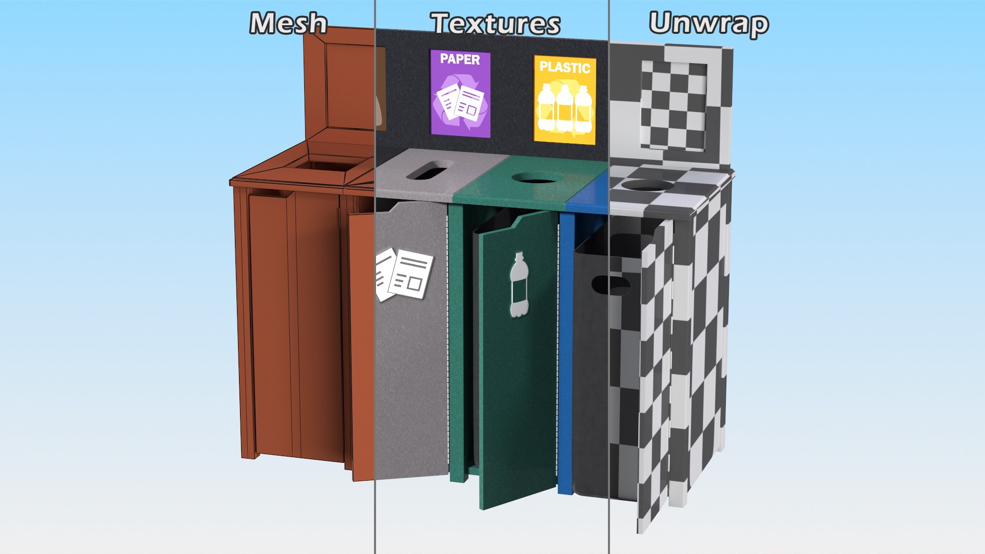 3D model Sort Recycling Bins Collection 2 https://p.turbosquid.com/ts-thumb/tc/pMuiYo/Lw/sortrecyclingbinscollection23dsmodel033/jpg/1710531445/1920x1080/fit_q87/b5d56f47b255aa831e8d5e5b402de96e50fa2003/sortrecyclingbinscollection23dsmodel033.jpg