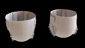 baby diaper 3d model