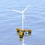 Windturbine offshore 2 mit Ankern