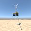 Windturbine offshore 2 mit Ankern