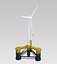 Windturbine offshore 2 mit Ankern