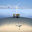 Windturbine offshore 2 mit Ankern