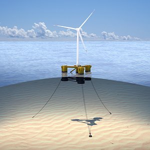 wind turbine offshore 2 with anchors