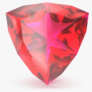 Shield Cut Pink Topaz 3D model