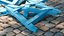 Police Wooden Traffic Barricade Disassembled