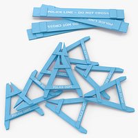 Police Wooden Traffic Barricade Disassembled