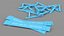 Police Wooden Traffic Barricade Disassembled
