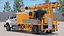 3D International Mechanical Mobile Drill Rig Truck Orange model