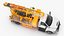 3D International Mechanical Mobile Drill Rig Truck Orange model
