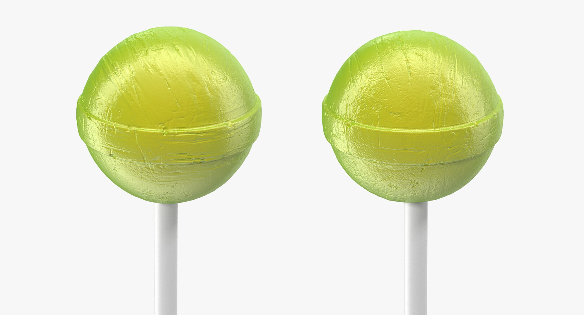 3D Chupa Chups Lollipop Apple Fruit Model - TurboSquid 1424429