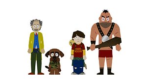 Cardboard Multi Character Rig