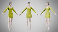 Dress 54 Citron Green