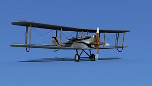 3D model Airco DH-4 V05 Mail Plane