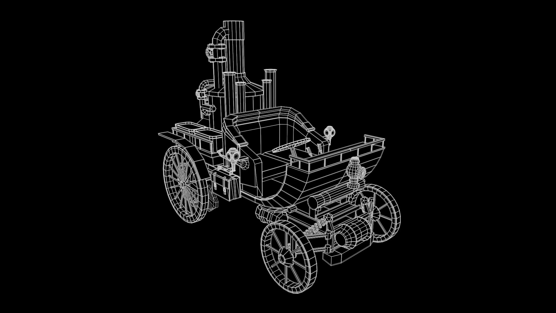 3D Steam Punk Car - TurboSquid 2159911