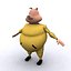 anthropomorphic pig 3d 3ds