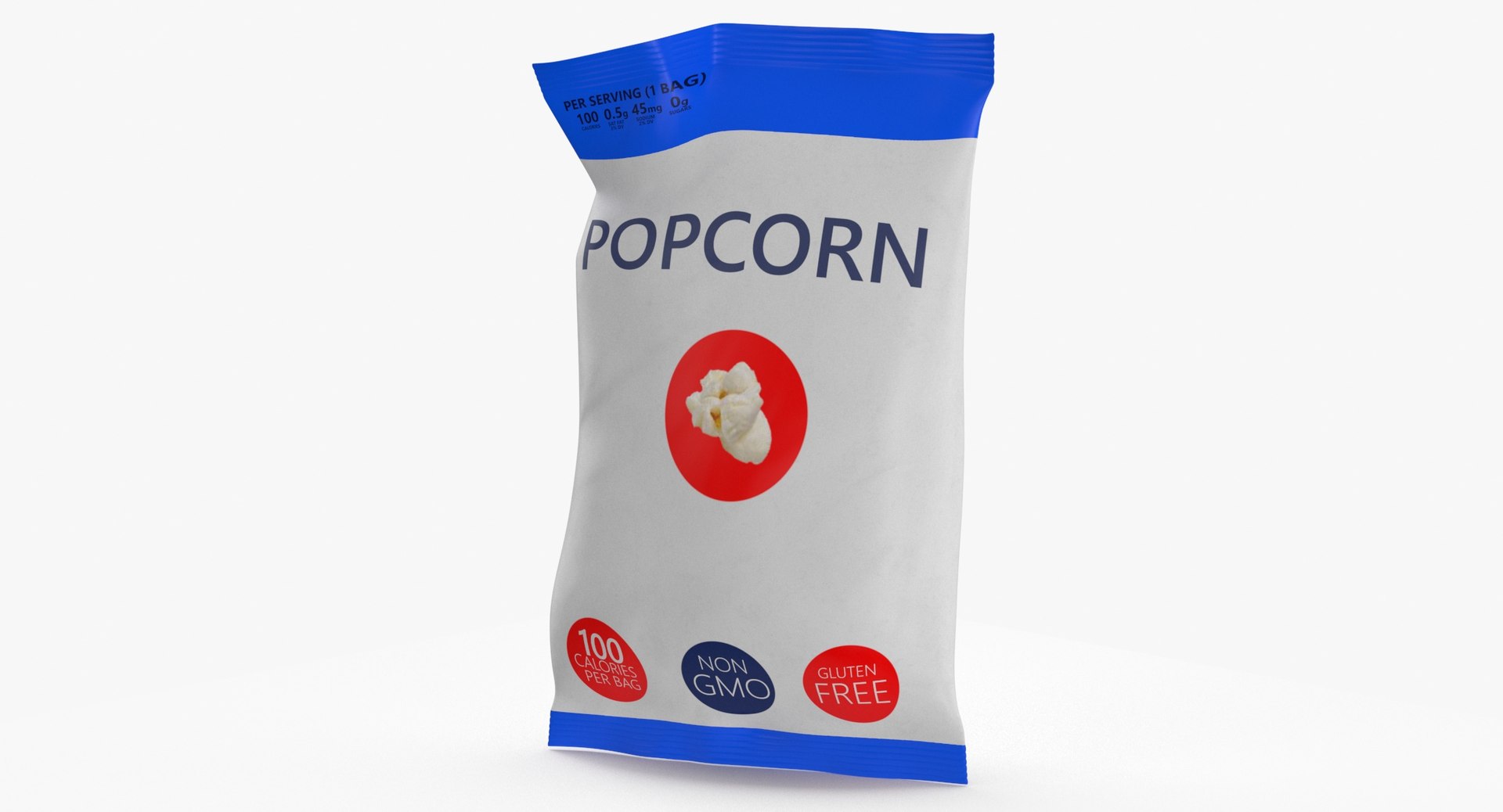 3D Bag Of Popcorn 02 Blank And Generic Color Label - TurboSquid 1998773