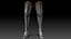 3D model Female Knigt  Leg Armor Set Sculpt Project
