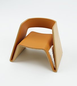 WOOD MODERN CHAIR 3D model