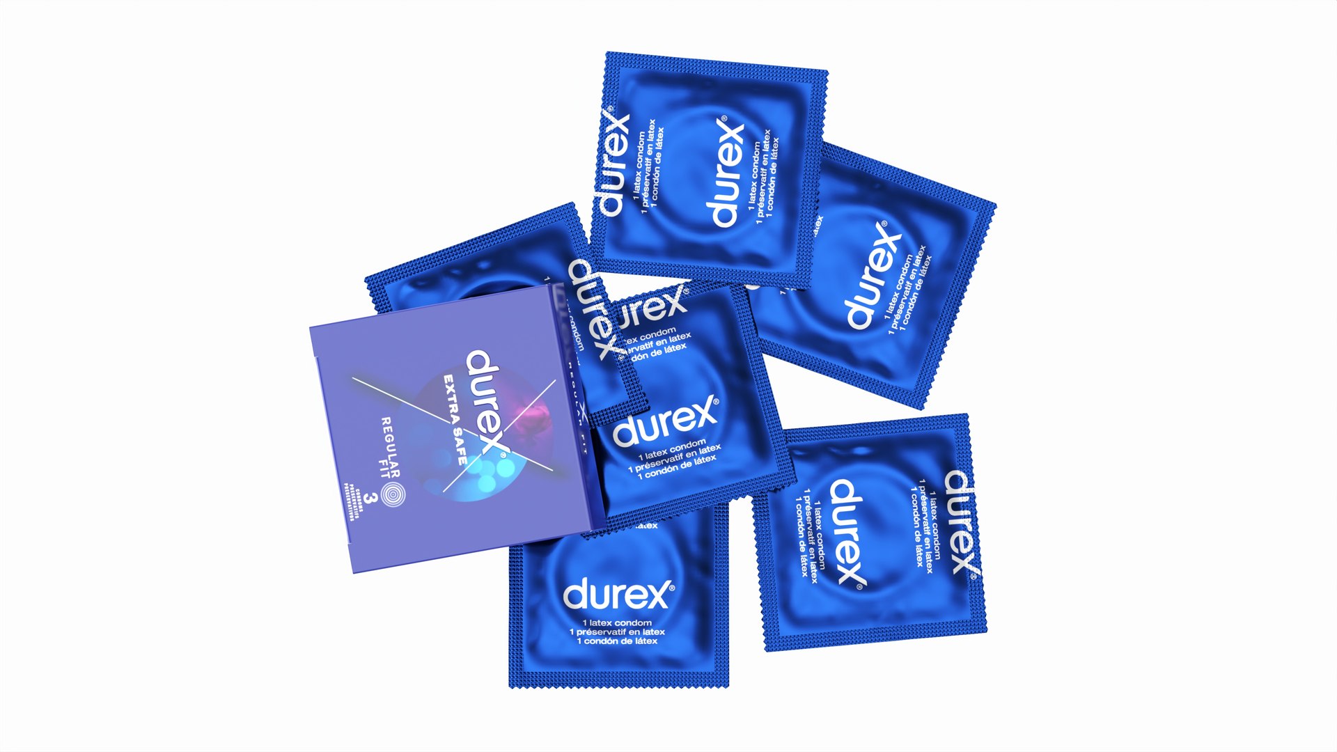 Condom Individual Packages With Box Small 3D - TurboSquid 2277830