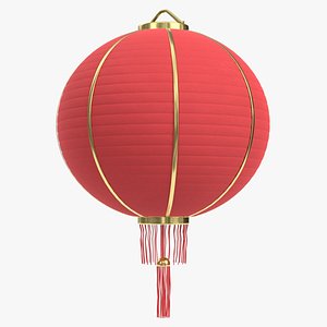 3D model Chinese lantern mockup
