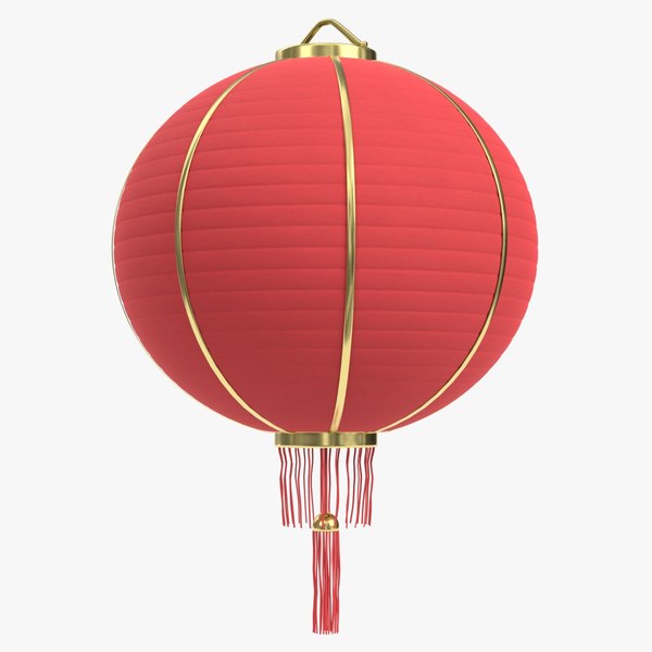 3D model Chinese lantern mockup