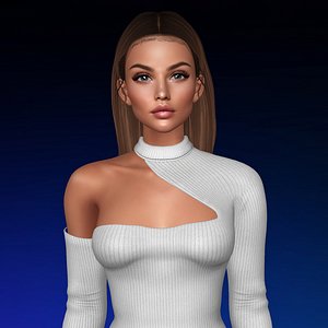 3D hairstyle secondlife model