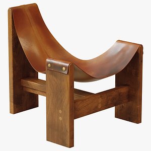 3D Vintage Adirondack style armchair pbr