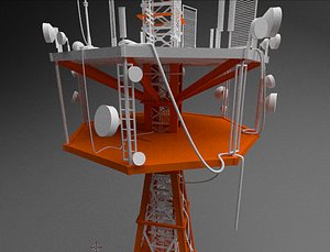 3D radio tower model