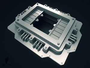 scifi garbage chute 3D model