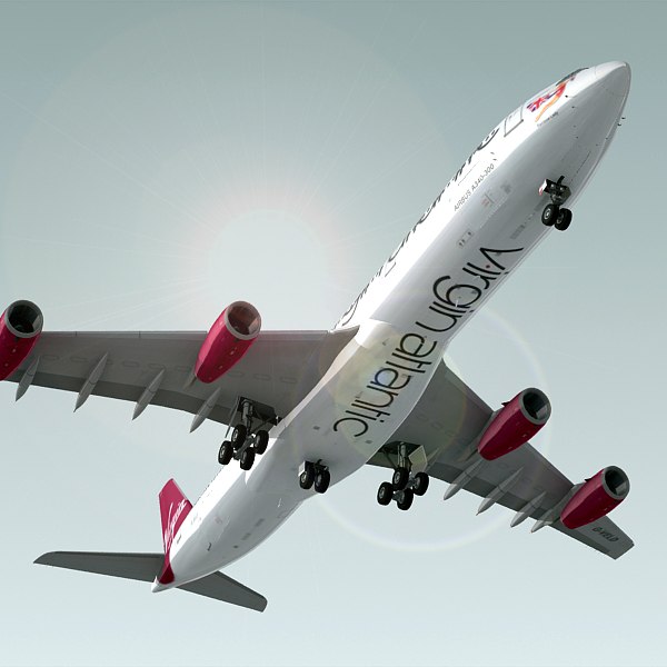 エアバスA340-300ヴァージンアトランティック航空3Dモデル