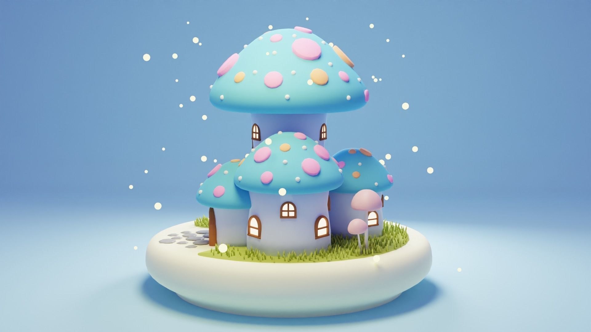 3D Mushroom House 2 - TurboSquid 2379317