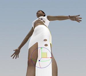 Somali to Mori no Kamisama VRChat 3D model rigged