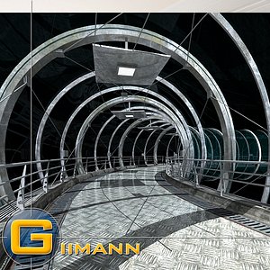 tunnel corridor 3d max