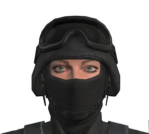 3D swat police officer model