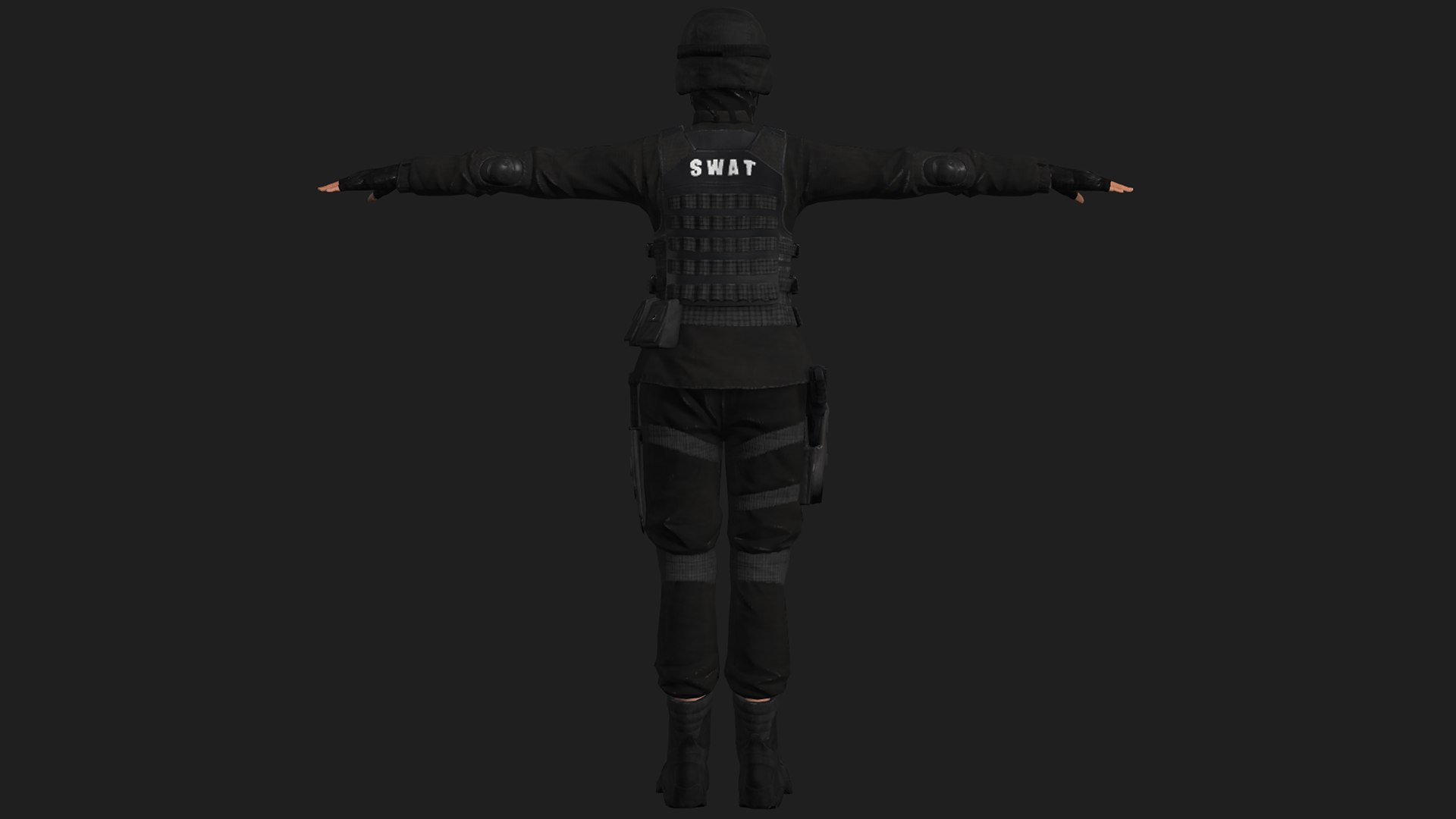 3D Swat Police Officer Model - TurboSquid 1663086