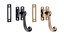 Black Window Sash Door Lock 3D