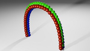 Balloons arch OBJ and BLEND 3D