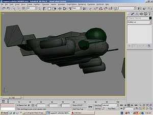 3d space lunar bomber model