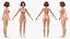 Cartoon nackte Frauen T-Pose