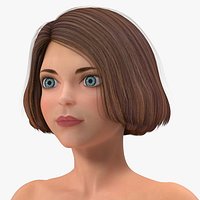 Cartoon Nude Women T-Pose