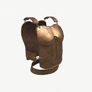 Ancient Armor Breastplate 3D Model Game Ready Armor PBR Low Poly