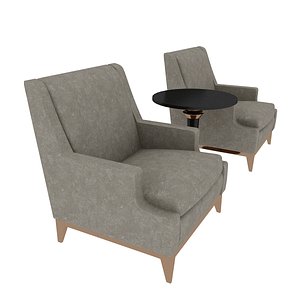 3D armchair table model