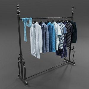 3D Model Sumanapala Clothes Rack Ikea TurboSquid 1626397