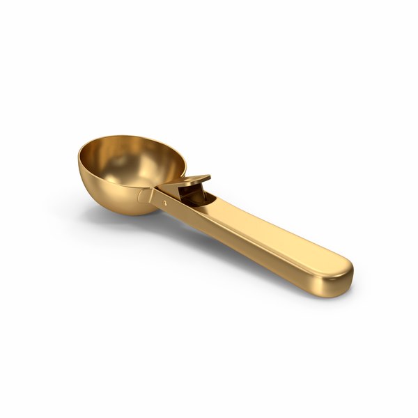 Golden Ice Cream Scoop 3D model - TurboSquid 1888306