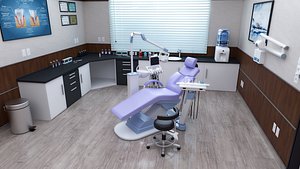 Doctors Office-Dentist-Dental Clinic Interior 3D model