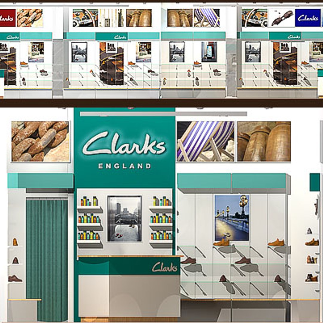 Racks Shop Clarks 3d Model