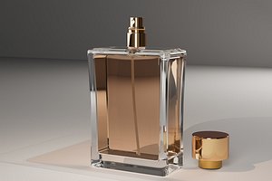 3D Glass Perfume Bottle 3D Model