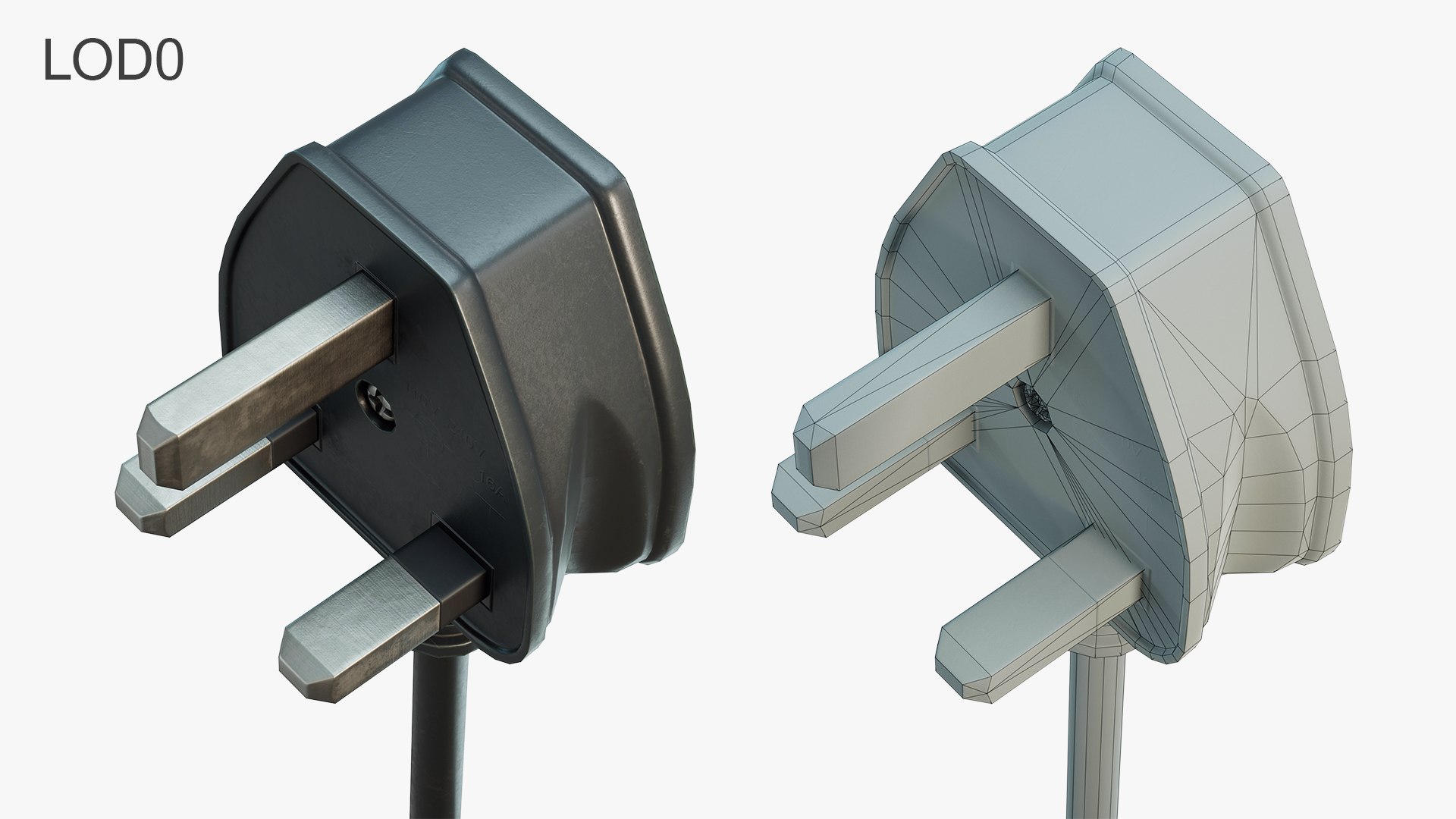 Electrical Plug Type G 3D Model - TurboSquid 2276412