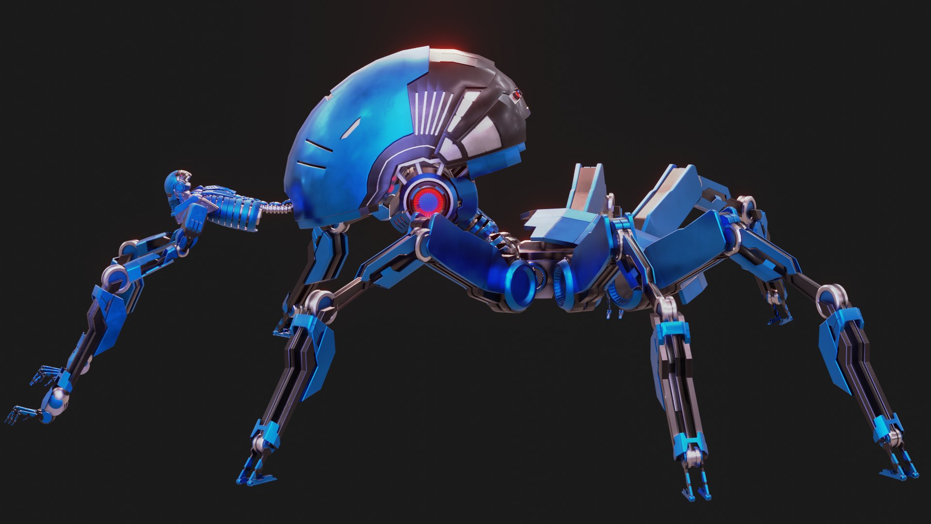 Robot Spider 3D model https://p.turbosquid.com/ts-thumb/td/xvANRn/2a/spiderphoto03/png/1665551500/1920x1080/fit_q87/3c6928f8d1168378c832f146def730f72b732be2/spiderphoto03.jpg